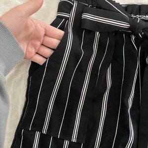 Black Tie Waist Skirt